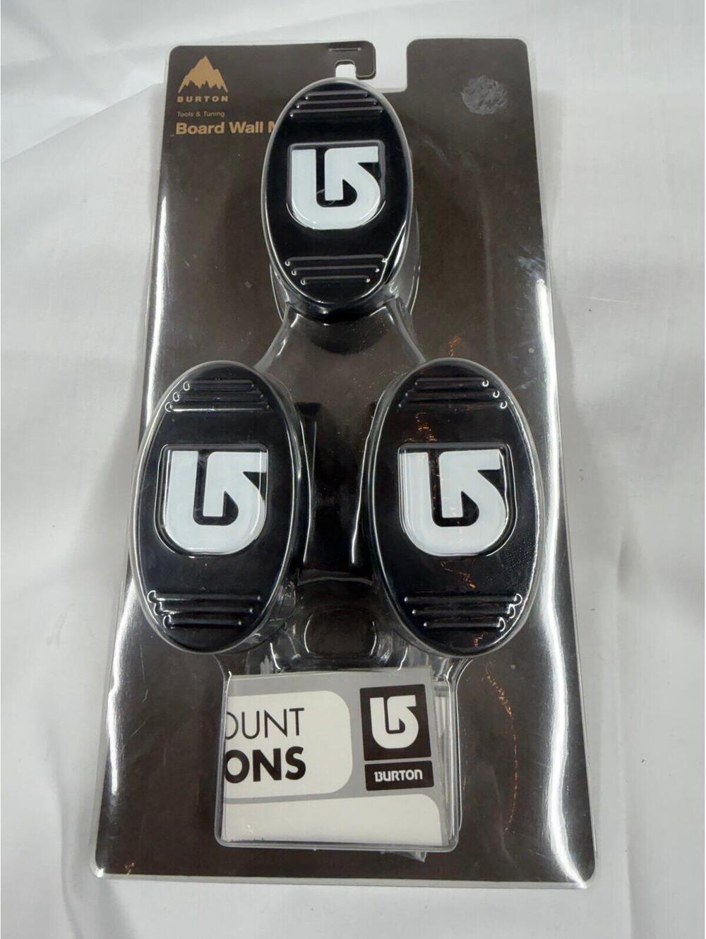 New Burton Logo Snowboard Wall Mount Storage Hangers Instructions Factory Sealed